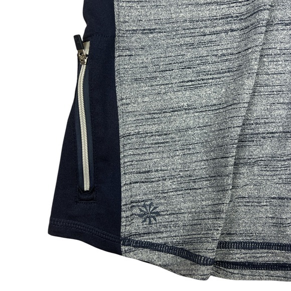 Athleta Half Zip Tracker Running Shirt Women’s Small Long Sleeve Blue Zip Pocket - Picture 5 of 12